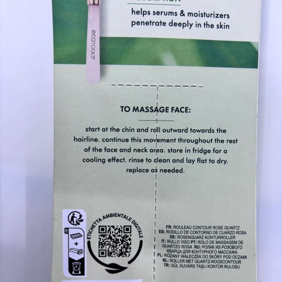 Ecotools Rose Quartz Contour Face Roller - Picture 6 of 9